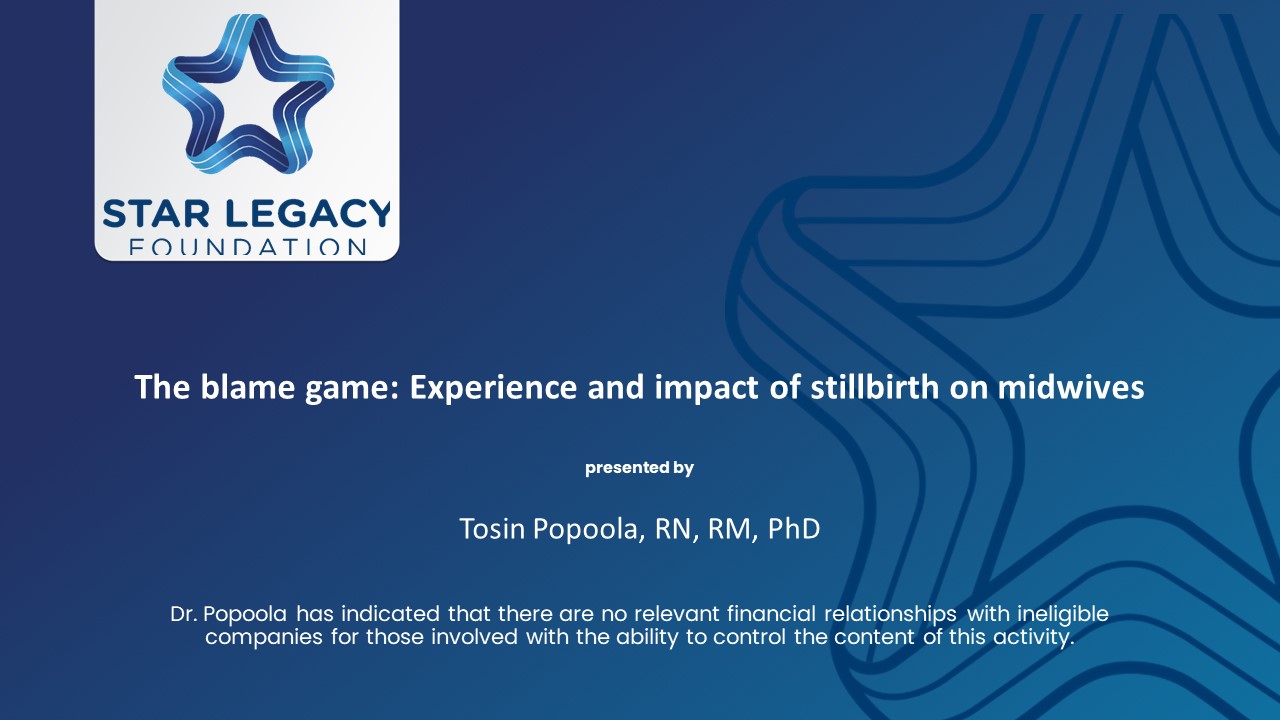 The blame game- Experience and impact of stillbirth on midwives
